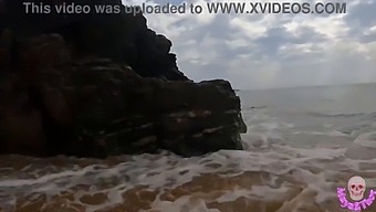 A Steamy Couple Gets Frisky On A Sunny Beach