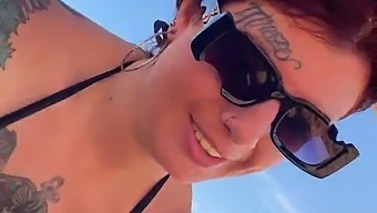 Beach Babe Takes A Blowjob In Broad Daylight
