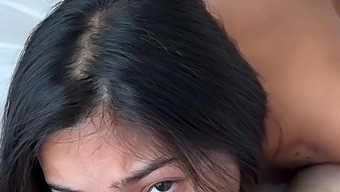 Asian Babe Takes A Facial And Continues With Vaginal Penetration